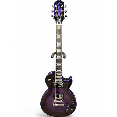 Used Epiphone WIDOW LES PAUL CUSTOM Trans Purple Solid Body Electric Guitar