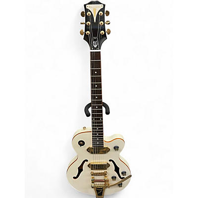 Used Epiphone Wildkat Alpine White Hollow Body Electric Guitar