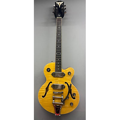 Epiphone Used Epiphone Wildkat Antique Natural Hollow Body Electric Guitar