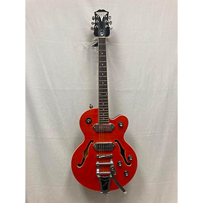 Epiphone Used Epiphone Wildkat Limited Edition Orange Hollow Body Electric Guitar