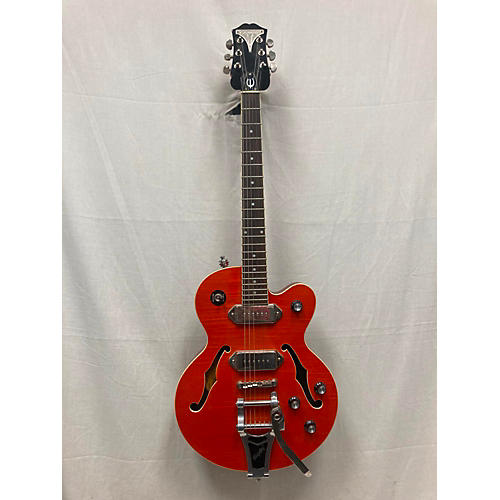 Epiphone Used Epiphone Wildkat Limited Edition Orange Hollow Body Electric Guitar Orange