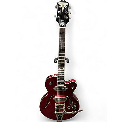 Used Epiphone Wildkat RP RED Hollow Body Electric Guitar