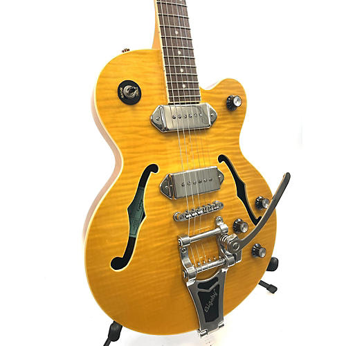 Epiphone Used Epiphone Wildkat Trans Amber Hollow Body Electric Guitar Trans Amber