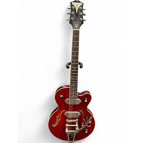 Used Epiphone Wildkat WINE RED Hollow Body Electric Guitar WINE RED