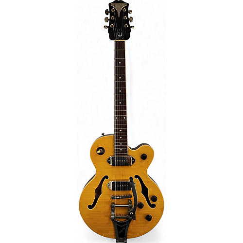 Epiphone Used Epiphone Wildkat With Bigsby Yellow Hollow Body Electric Guitar Yellow