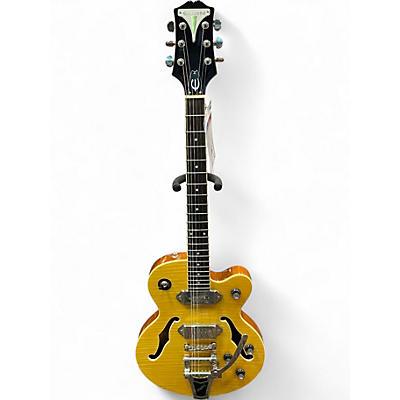 Used Epiphone Wildkat Yellow Hollow Body Electric Guitar