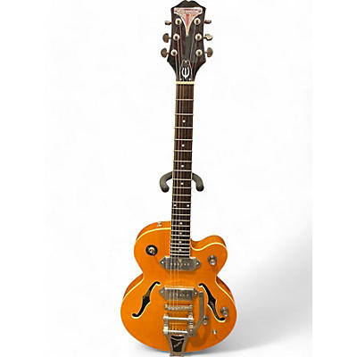 Epiphone Used Epiphone Wildkat with Bigsby Amber Hollow Body Electric Guitar