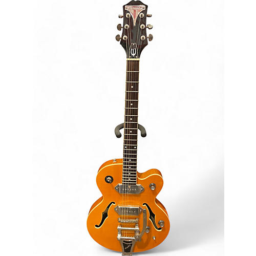 Epiphone Used Epiphone Wildkat with Bigsby Amber Hollow Body Electric Guitar Amber