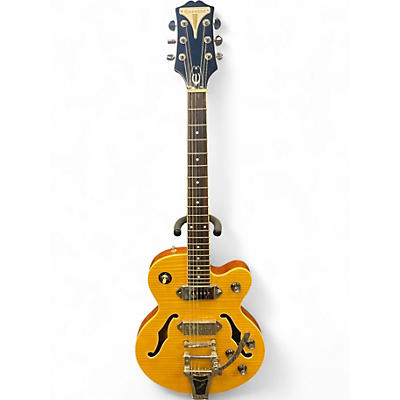 Used Epiphone Wildkat with Bigsby Antique Natural Hollow Body Electric Guitar