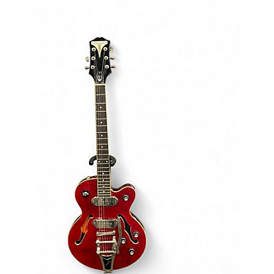 Used Epiphone Wildkat with Bigsby Red Hollow Body Electric Guitar
