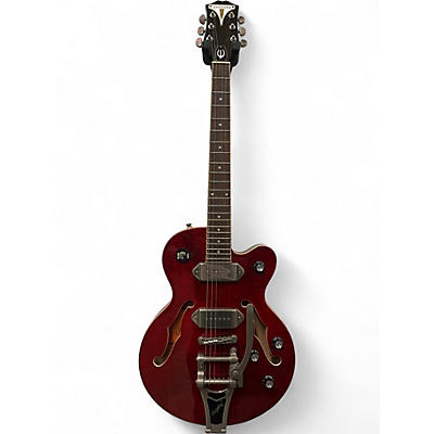 Used Epiphone Wildkat with Bigsby Wine Red Hollow Body Electric Guitar