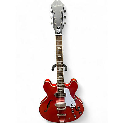 Used Epiphone Worn Casino Worn Cherry Hollow Body Electric Guitar