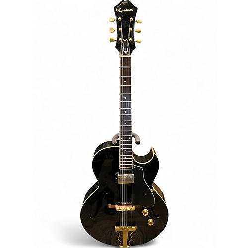 Used Epiphone ZEPHYR Ebony Hollow Body Electric Guitar Ebony