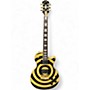 Used Epiphone Zakk Wylde Bullseye Les Paul Custom Plus Black and Yellow Solid Body Electric Guitar Black and Yellow