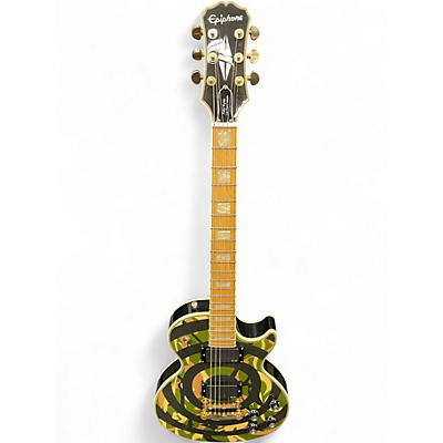 Used Epiphone Zakk Wylde Signature Les Paul Camo Bullseye Solid Body Electric Guitar