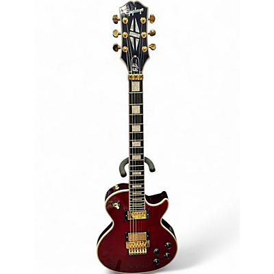 Used Epiphone alex lifeson les paul custom Ruby Solid Body Electric Guitar