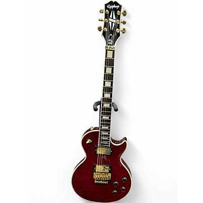 Used Epiphone alex lifeson signature les paul axcess Ruby Solid Body Electric Guitar