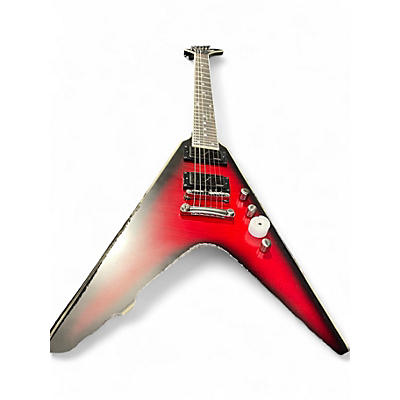 Used Epiphone dave mustaine v red and black Solid Body Electric Guitar