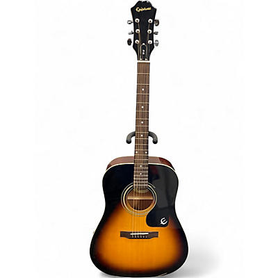 Used Epiphone dr r 2 Color Sunburst Acoustic Guitar