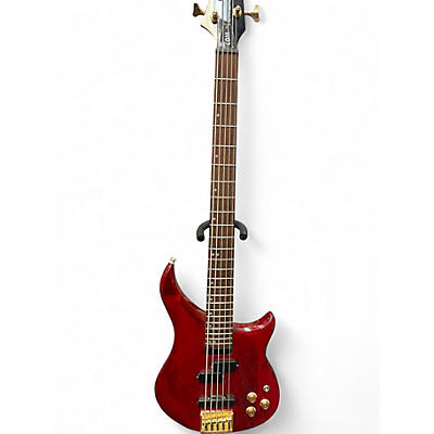 Used Epiphone ebm 5 Candy Apple Red Electric Bass Guitar