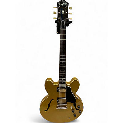 Used Epiphone es-355 Metallic Gold Hollow Body Electric Guitar