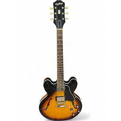 Used Epiphone es335 IG Tobacco Sunburst Solid Body Electric Guitar