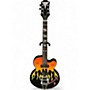 Used Epiphone flamekat Black Hollow Body Electric Guitar Black