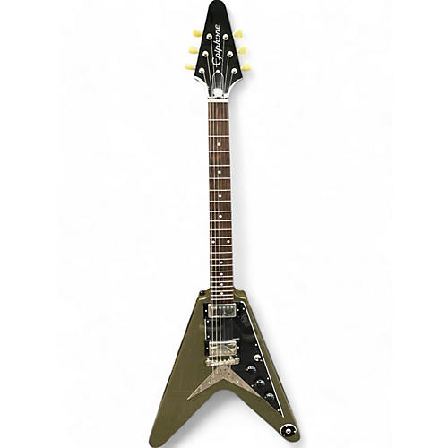 Epiphone Used Epiphone flying v  olive green Solid Body Electric Guitar olive green