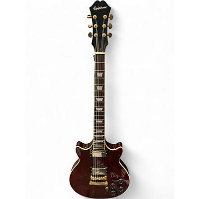 Used Epiphone genisis pro deluxe Wine Red Solid Body Electric Guitar