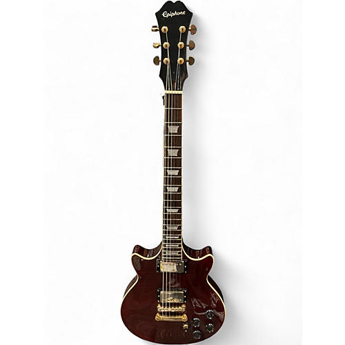 Used Epiphone genisis pro deluxe Wine Red Solid Body Electric Guitar Wine Red