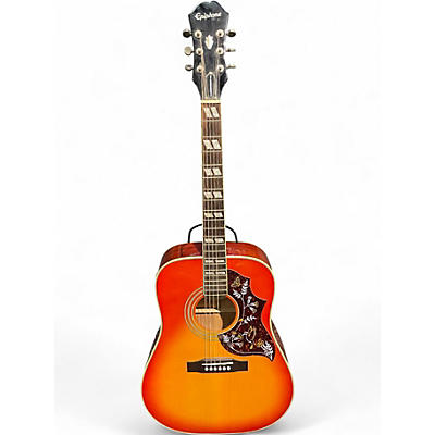 Used Epiphone hummingbird sunburst Acoustic Electric Guitar