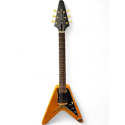 Used Epiphone inspired by 1958 flying v Natural Solid Body Electric Guitar