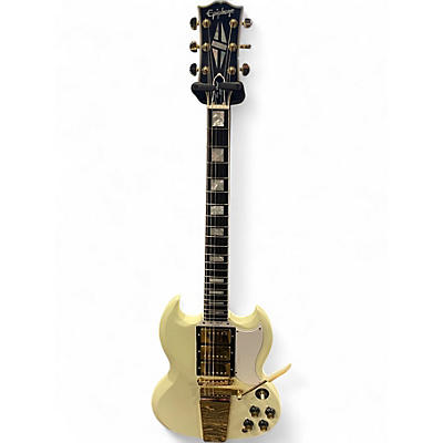 Used Epiphone inspired by 1963 les paul sg custom Alpine White Solid Body Electric Guitar