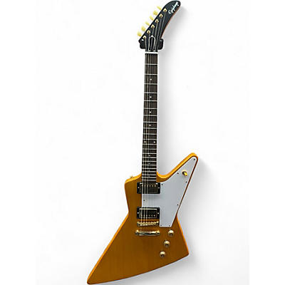 Used Epiphone inspired by Gibson Custom Shop ‘58 KORINA Explorer Korina Solid Body Electric Guitar