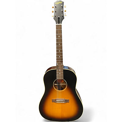 Used Epiphone inspired by gibson J45 2 Color Sunburst Acoustic Electric Guitar