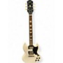 Used Epiphone inspired by gibson SG Les Paul White Solid Body Electric Guitar White