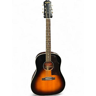 Used Epiphone inspired by gibson j45 sunburst Acoustic Electric Guitar