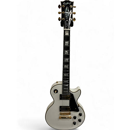 Epiphone Used Epiphone inspired by gibson les paul custom alpine white Solid Body Electric Guitar alpine white