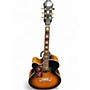 Used Epiphone j-200 EC Studio Lefthanded 2 Color Sunburst Acoustic Electric Guitar 2 Color Sunburst