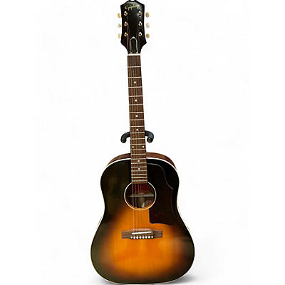 Used Epiphone j-45 2 Tone Sunburst Acoustic Electric Guitar