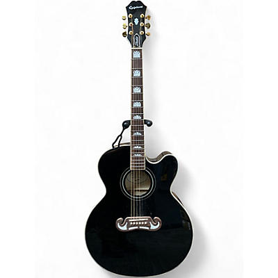 Used Epiphone j200 ec blk Acoustic Electric Guitar