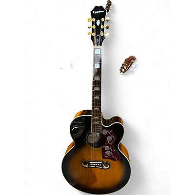 Used Epiphone j200 ec studio 2 Color Sunburst Acoustic Guitar