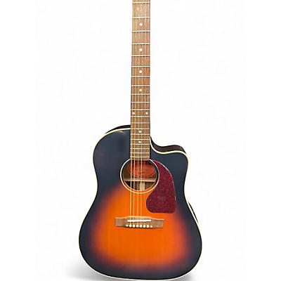 Used Epiphone j45  2 Tone Sunburst Acoustic Electric Guitar