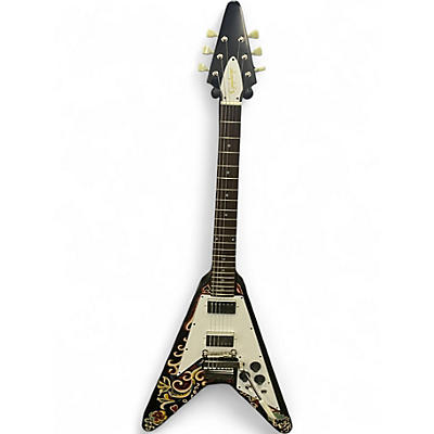 Used Epiphone jimi hendrix love drops FLYING V Custom Graphic Solid Body Electric Guitar