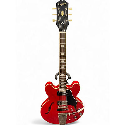 Used Epiphone joe bonamassa ES335 Red Hollow Body Electric Guitar