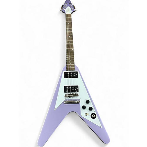 Used Epiphone kirk hammett purple flying v Purple Solid Body Electric Guitar Purple