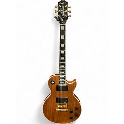 Used Epiphone les Paul custom koa Natural Solid Body Electric Guitar