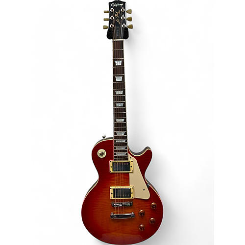 Used Epiphone les paul Cherry Sunburst Solid Body Electric Guitar Cherry Sunburst