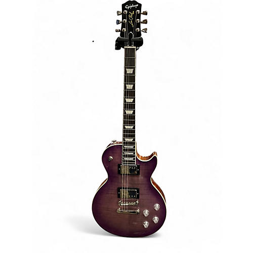Used Epiphone les paul modern figured purple burst Solid Body Electric Guitar purple burst