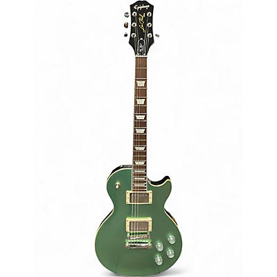 Used Epiphone les paul muse Metallic Green Solid Body Electric Guitar